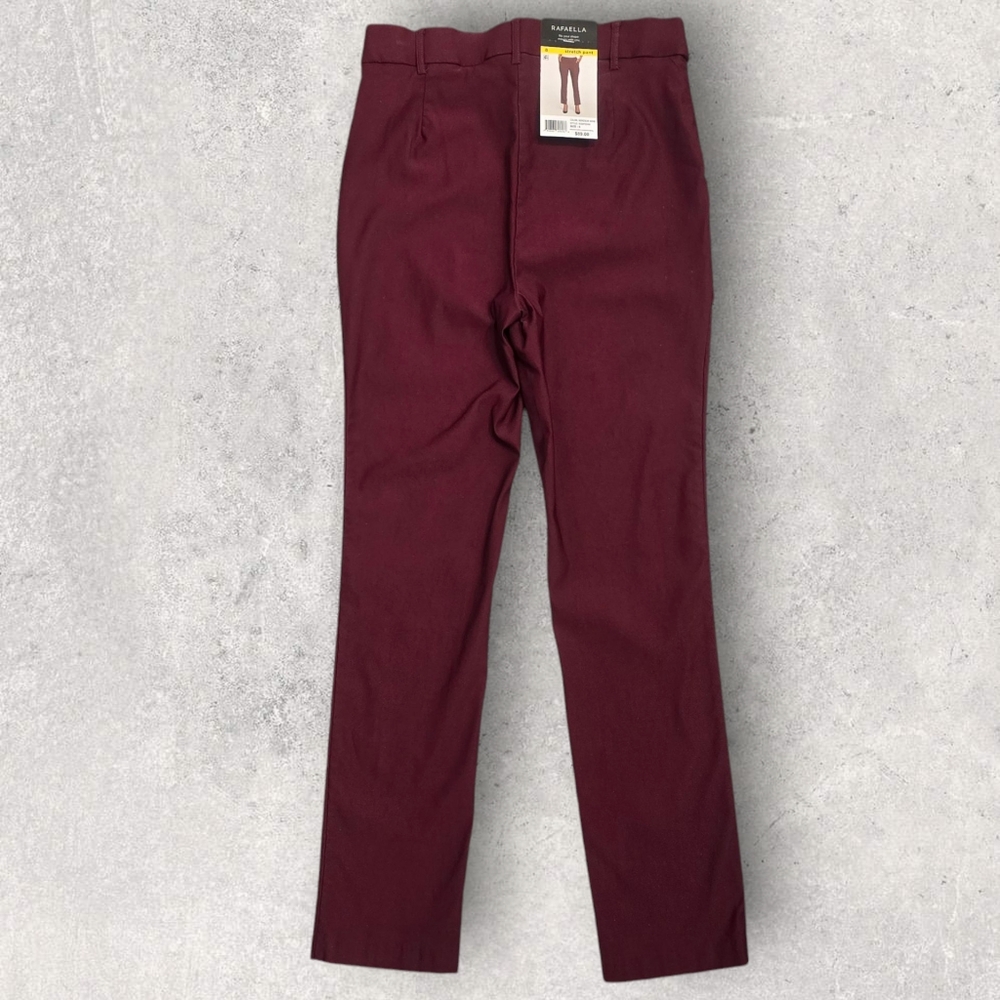 Rafaella Slim Ankle Pull-On Pants Size 8 NWT - Picture 2 of 5